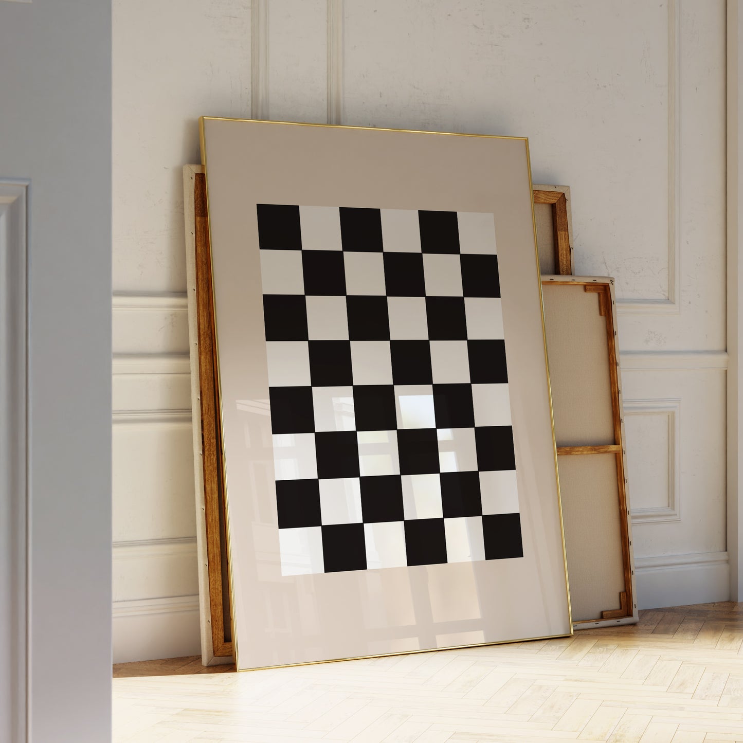 checkerboard art print