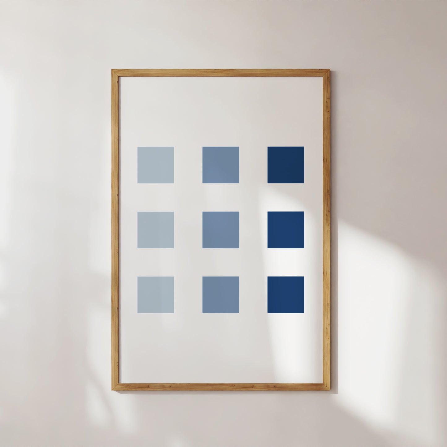 Blue Color Blocks Art Print