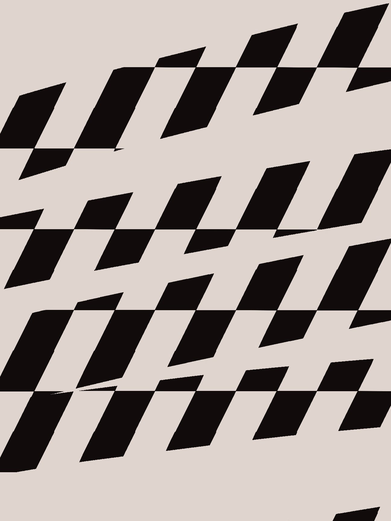 Beige Checkered Art Print