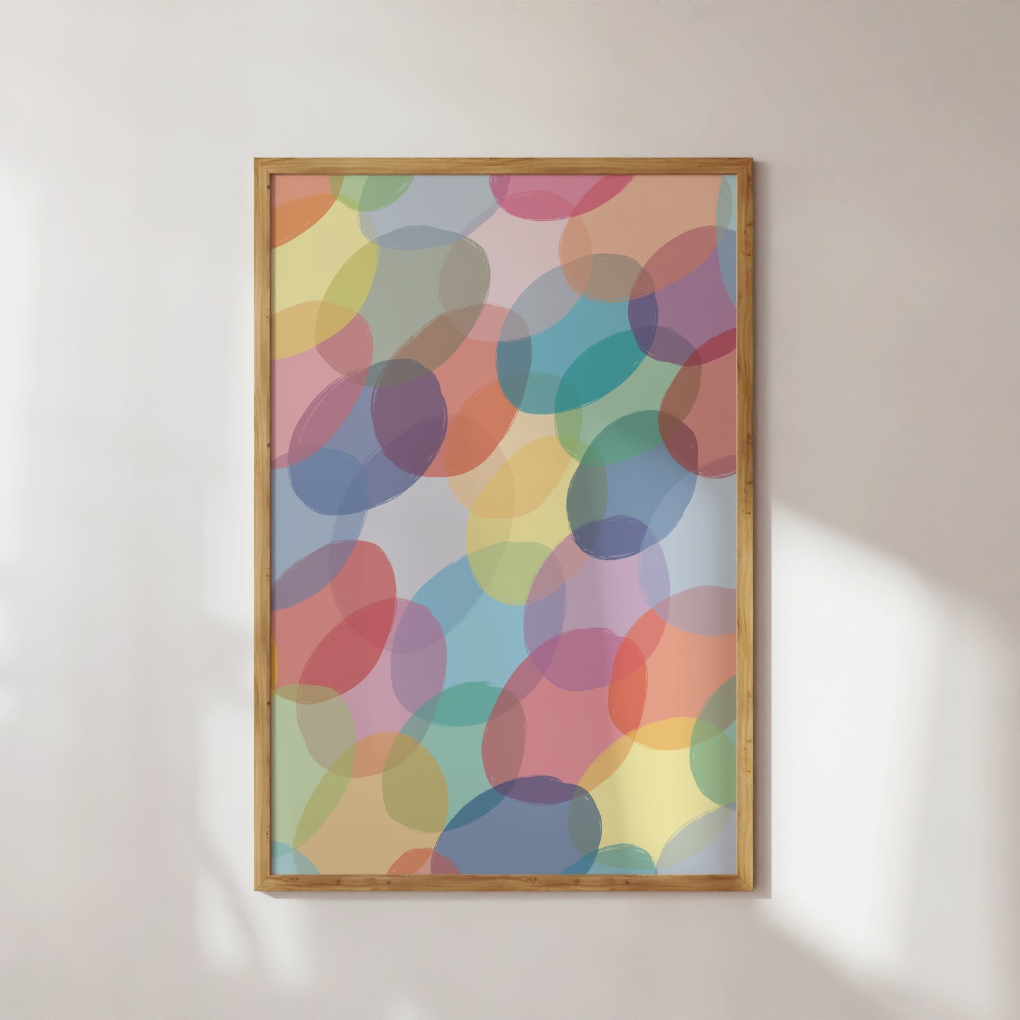 Watercolor Colorful Bubbles Art Print