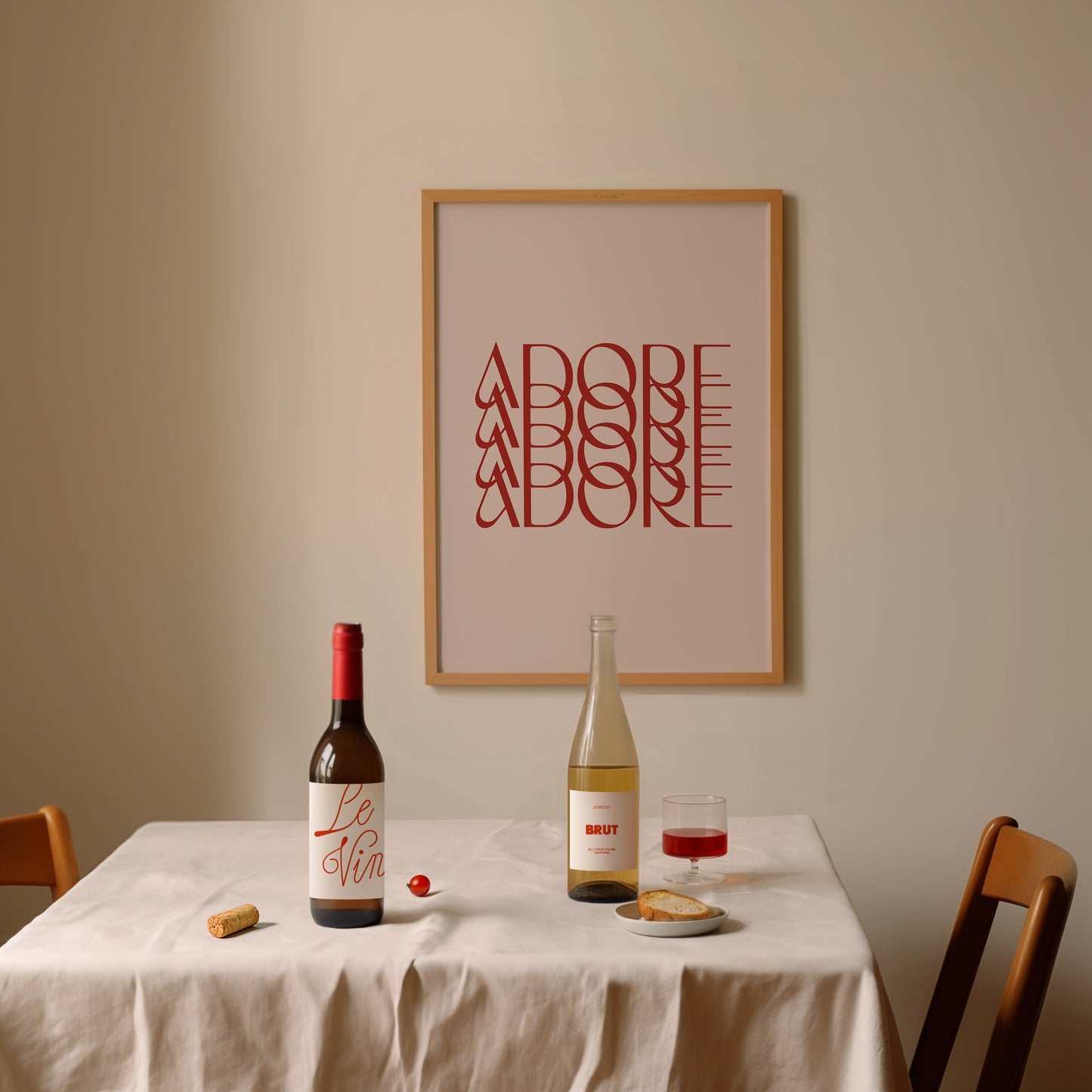 Adore - Pink Art Print