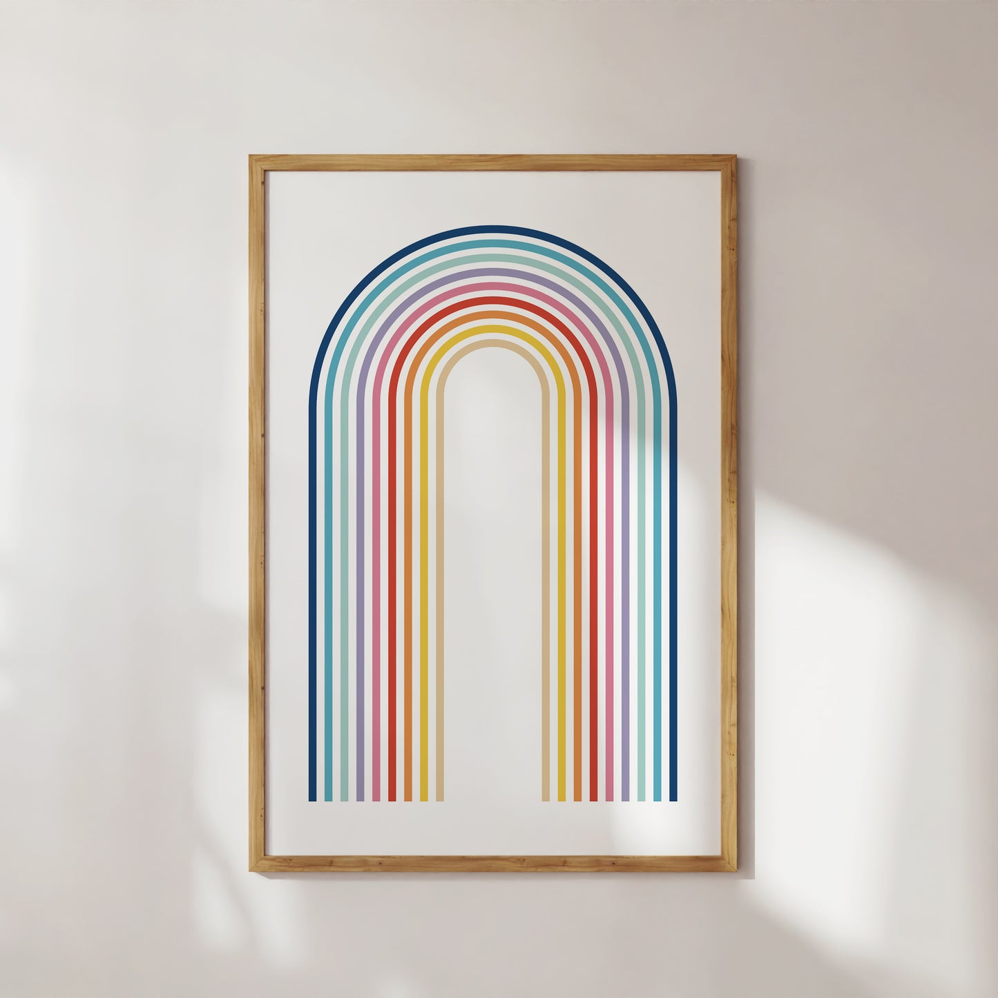 Retro Rainbow Art Print