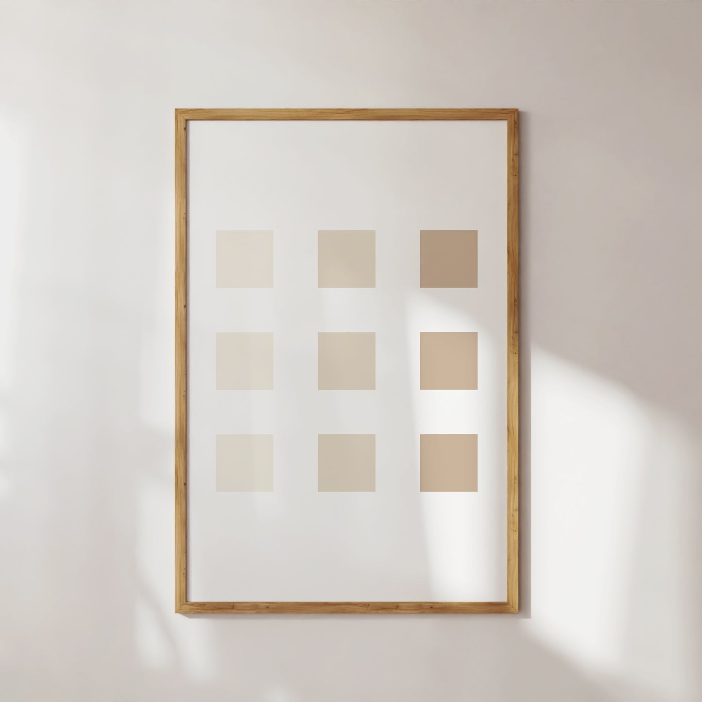 Beige Color Blocks Art Print