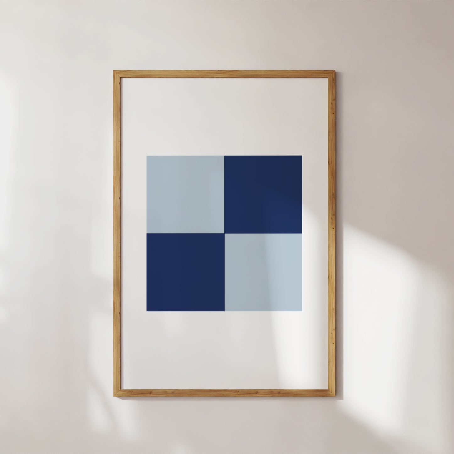 Blue Blocks Art Print