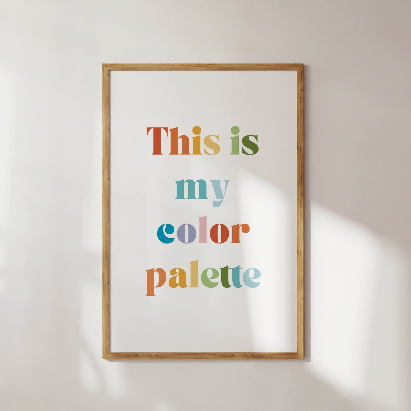 This is My Color Palette - Art Print