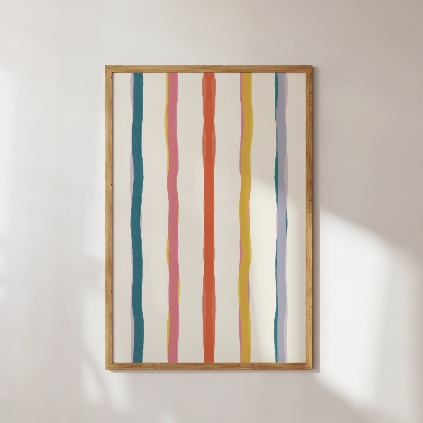 Pastel Striped Art Print